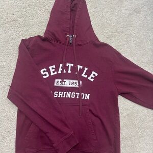 Maroon Seattle Hoodie
